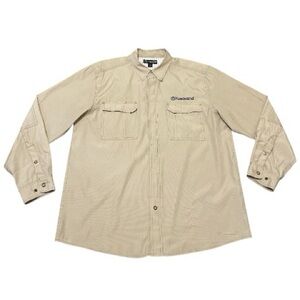Men's Dri-Duck Teflon Shield Vented Snap Up Work Shirt Husqvarna Size Large